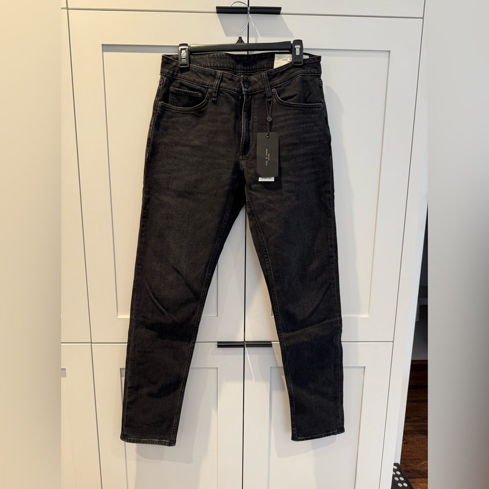 rag & bone Men's Black Slim Jeans